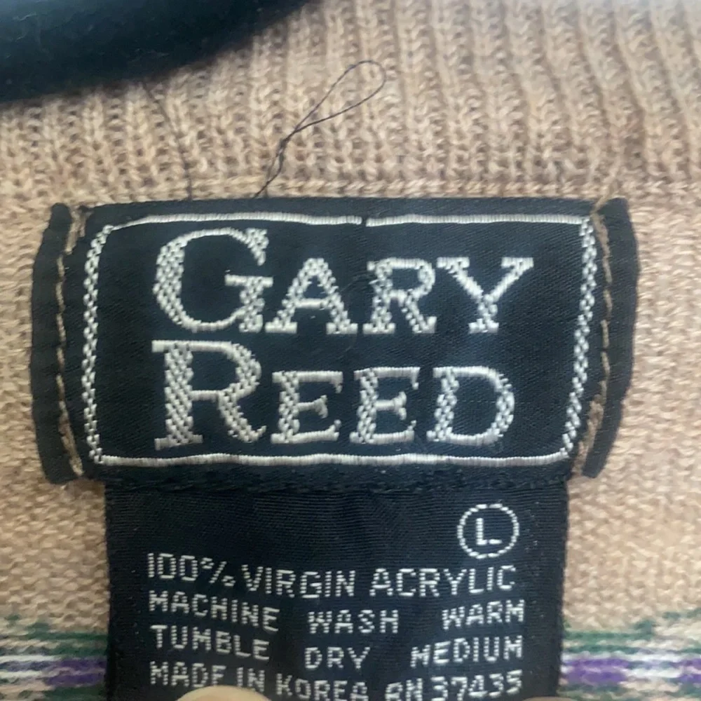 Gary Reed Vintage brown long sleeve v neck pullover sweater size large